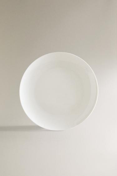 BONE CHINA DINNER PLATE - White by Zara