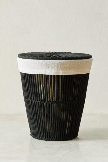 CAIXOTE LIXO TECIDO INTERIOR - Preto da Zara