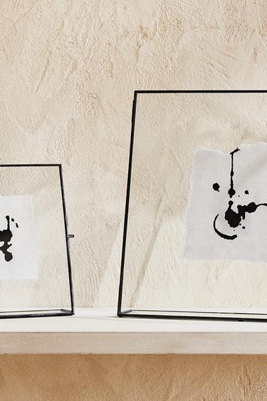 SQUARE STRUCTURE PHOTO FRAME - Black by Zara