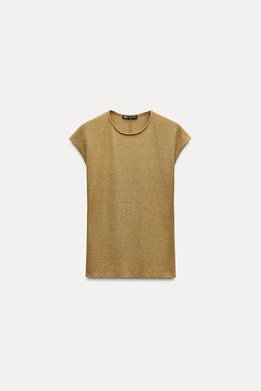 TOP COM BRILHO - Ouro da Zara
