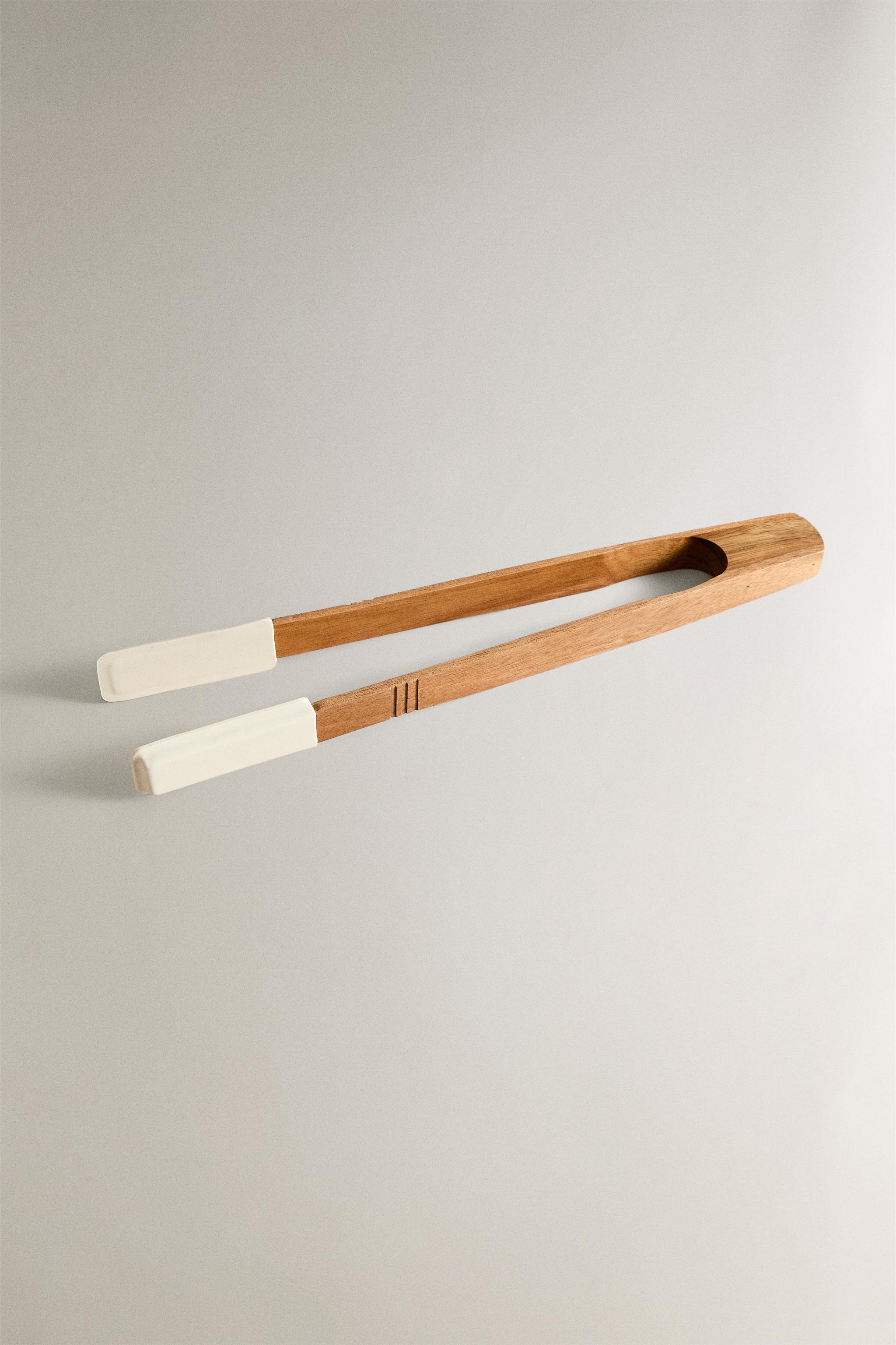 SILICONE TONGS — Cream