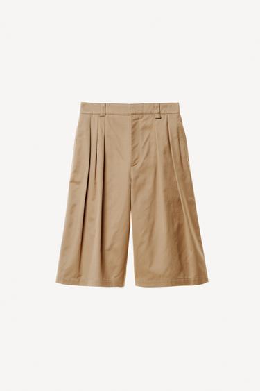 LONG BERMUDA SHORTS WITH DARTS WILLY CHAVARRIA X ZARA - camel by Zara