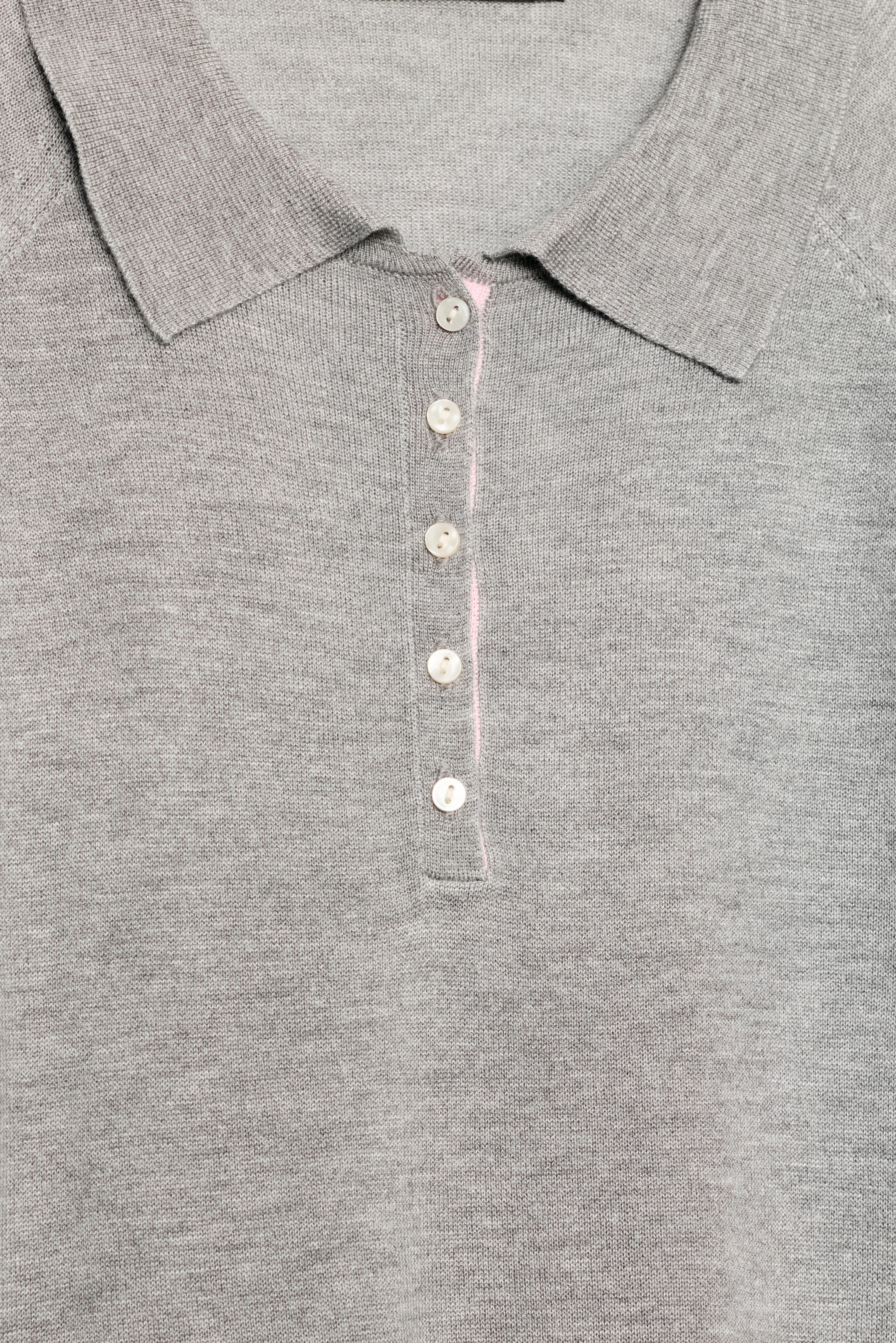 Zara Düz Triko Polo görsel 7