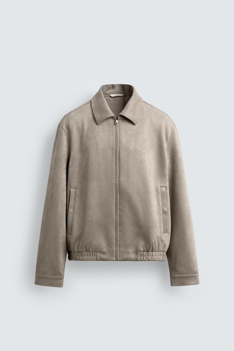 ZARA FAUX SUEDE JACKET