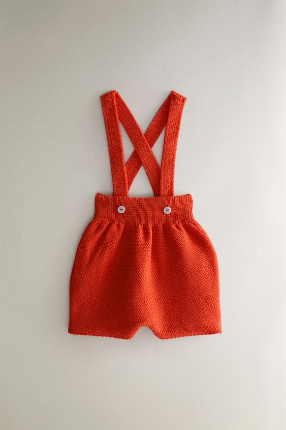 STRICK-LATZHOSE FÜR BABYS - Rot von Zara - Bild 0