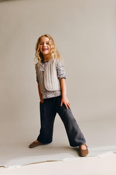 PANTALÓN BAGGY PINZAS - Azul lavado de Zara - Imagen 0