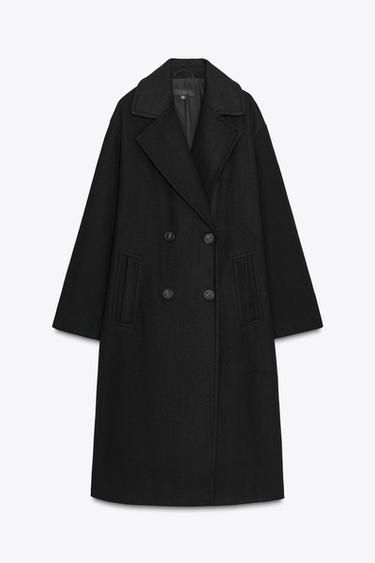 SOFT OVERSIZE COAT - Black by Zara