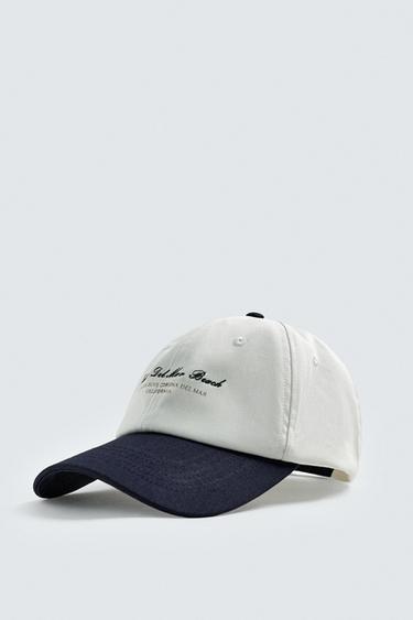 COMBINATION EMBROIDERY CAP - Ecru by Zara