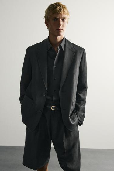 TEXTURED SUIT BLAZER - Black by Zara