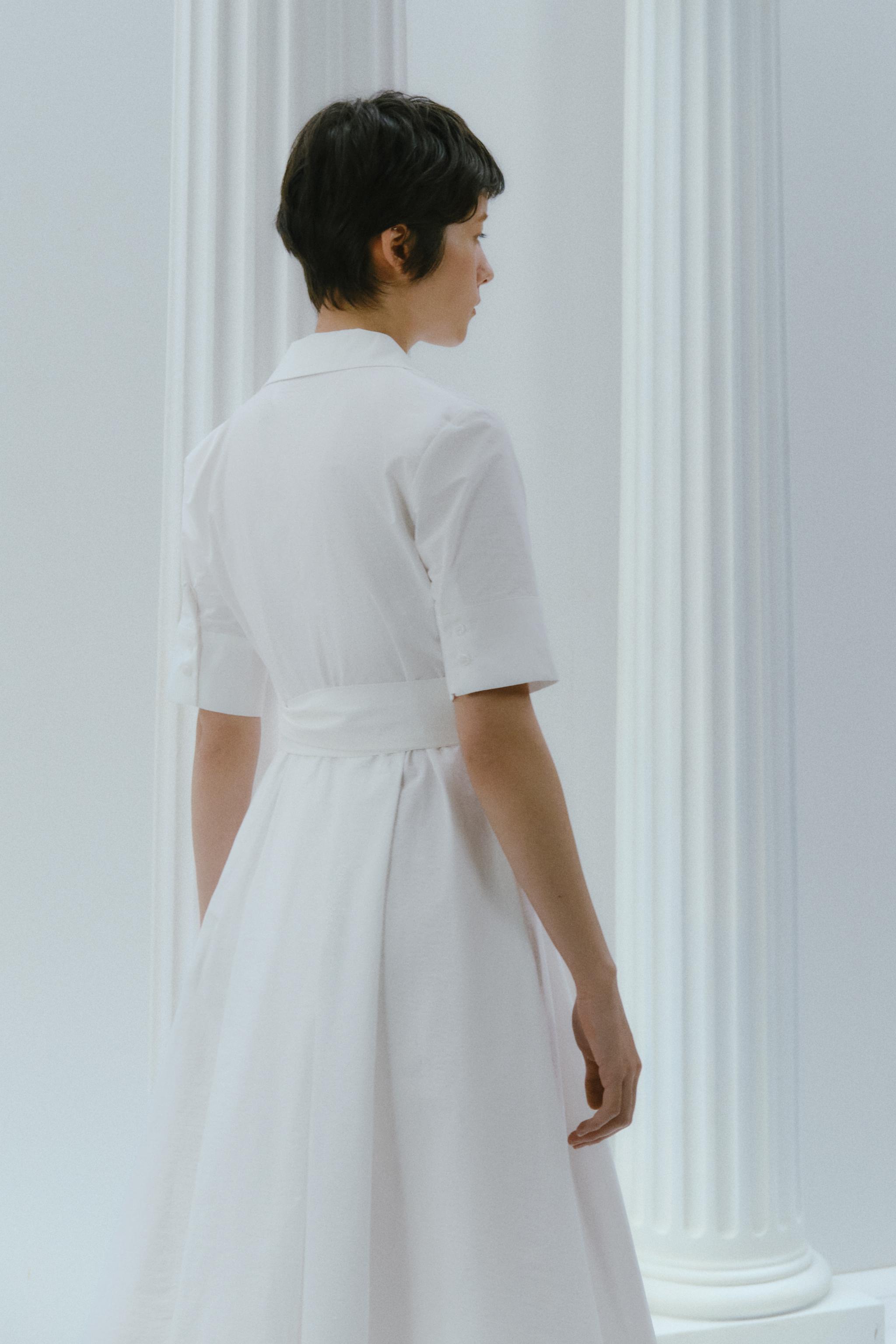 【ZARA】ミディワンピース - LIMITED EDITION 5919/501/101 MIDI DRESS LIMITED EDITION - Pearl / Beige | ZARA United States