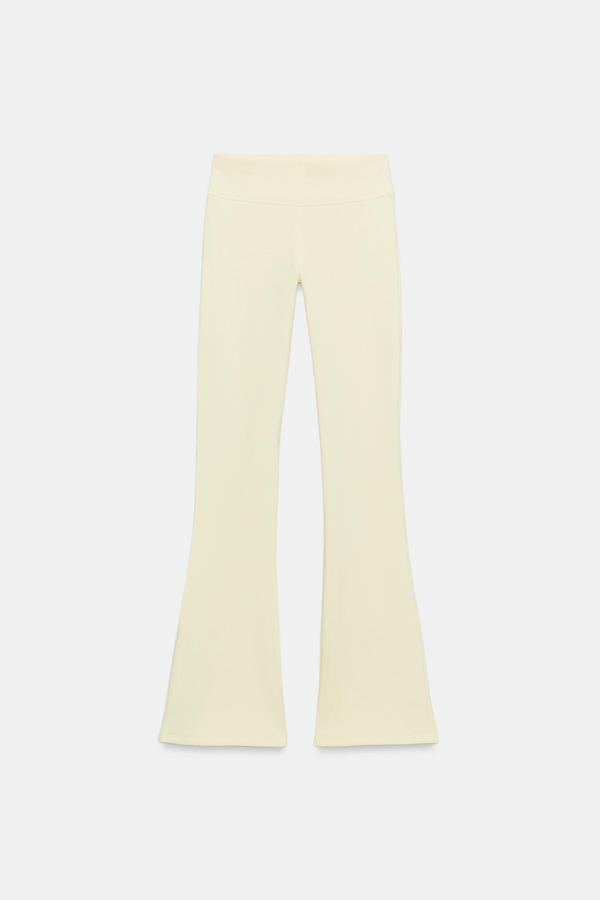 Zara Havlu Kumaş Çan Paça Pantolon görsel 3