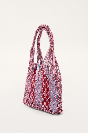 LIMITED EDITION MESH BUCKET BAG - Brown by Zara - Image 3