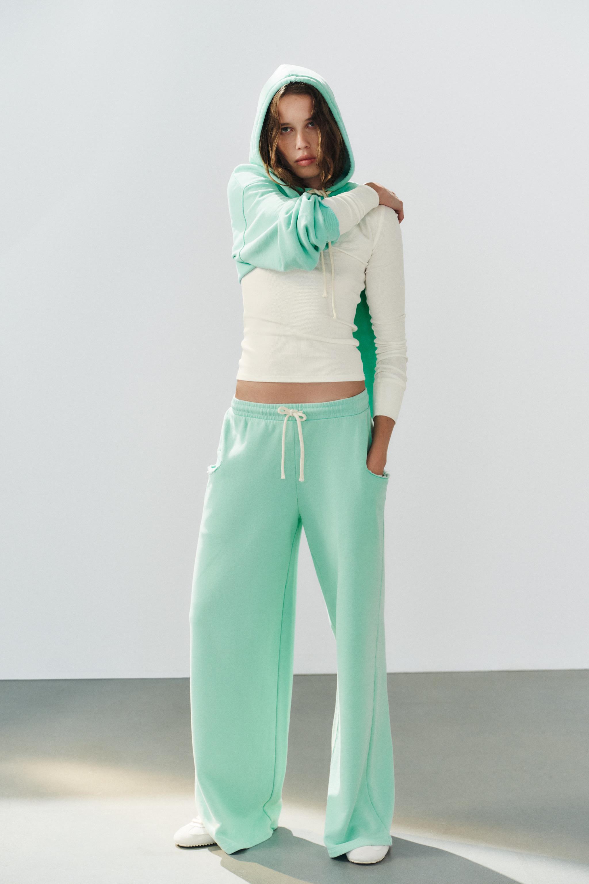 NEON WIDE-LEG TROUSERS