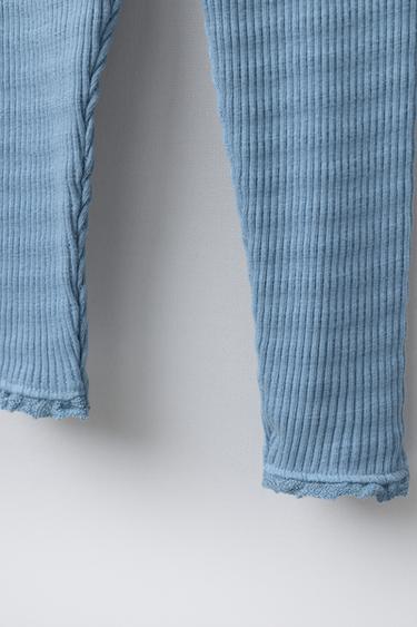 ENSEMBLE BODY ET LEGGING EN DENTELLE - Bleu moyen de Zara - Image 4