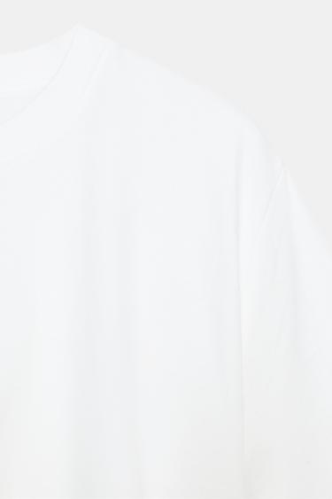 CROPPED PUFFY T-SHIRT - White by Zara - Image 4