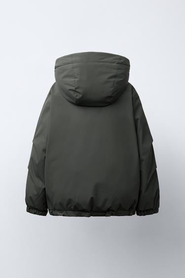 DOUDOUNE 50% PLUME ET 50% DUVET DÉPERLANTE ÉTIQUETTE - Plomb foncé de Zara - Image 3