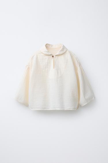 BAMBOO SHIRT - Ecru by Zara - Image 0
