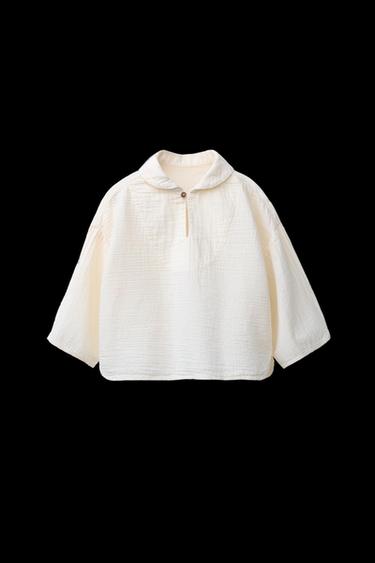 HEMD MIT TEXTUR - Cremefarben von Zara - Bild 0