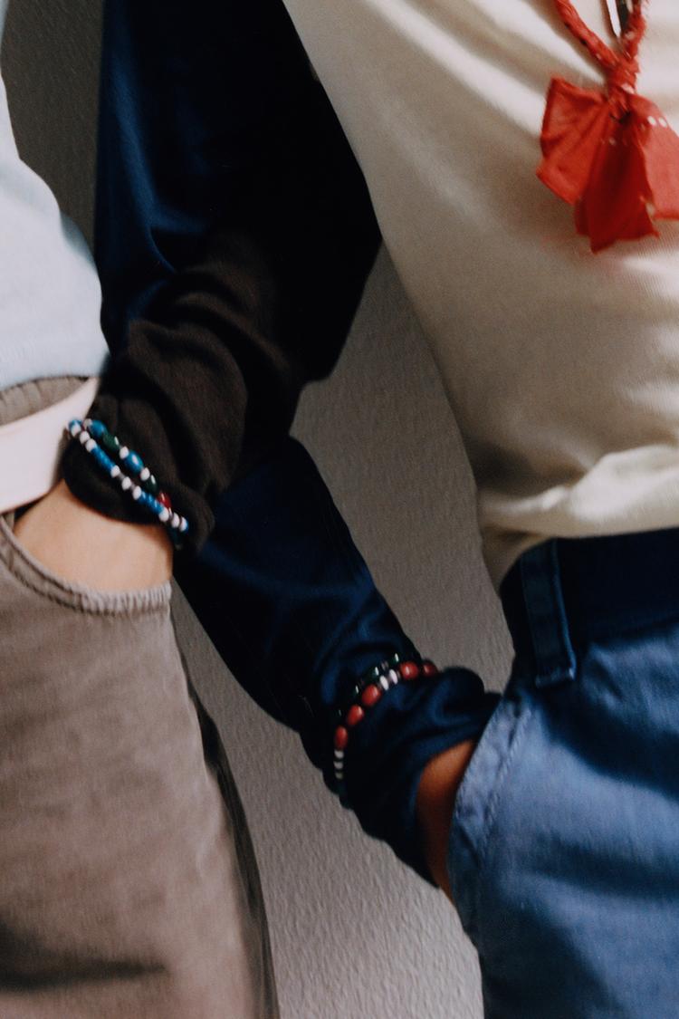 Pack cuatro pulseras abalorios