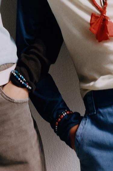 FOUR-PACK BEADED BRACELETS — Multicolored 2