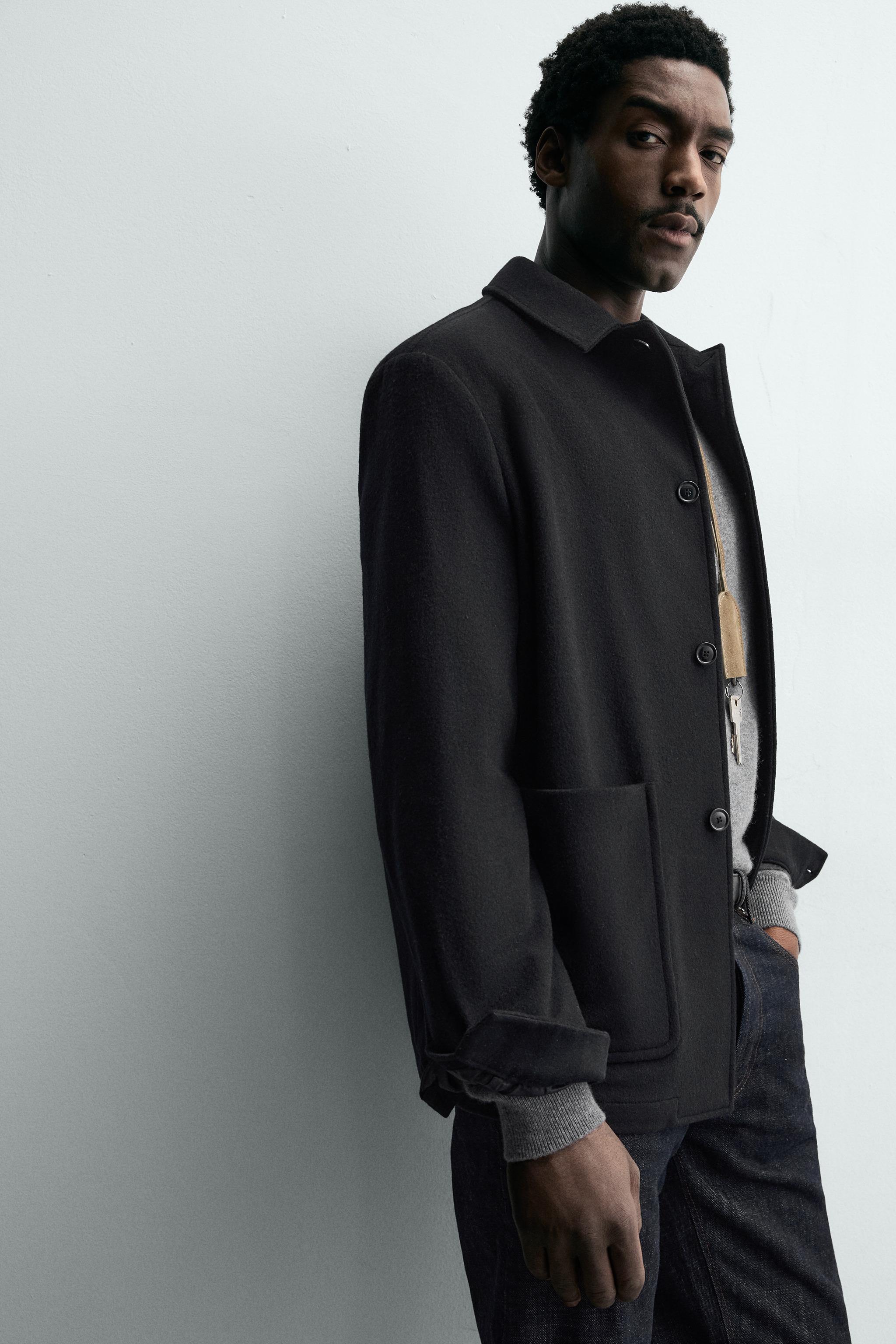 WOOL BLEND RELAXED FIT BLAZER