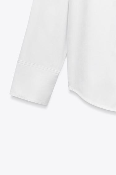 CHEMISE OXFORD AVEC COTON - Blanc de Zara - Image 6