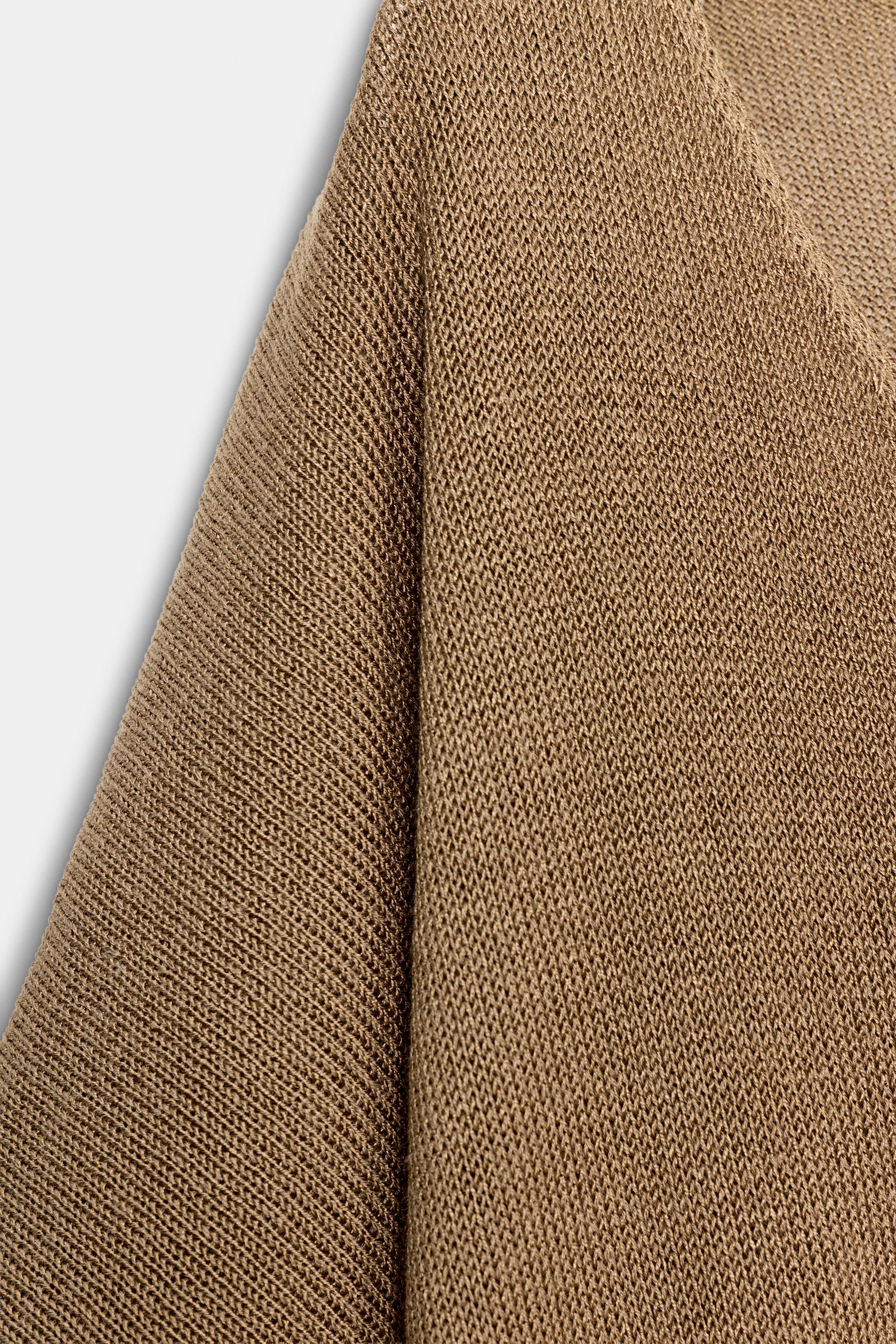 BELTED KNIT MIDI DRESS
