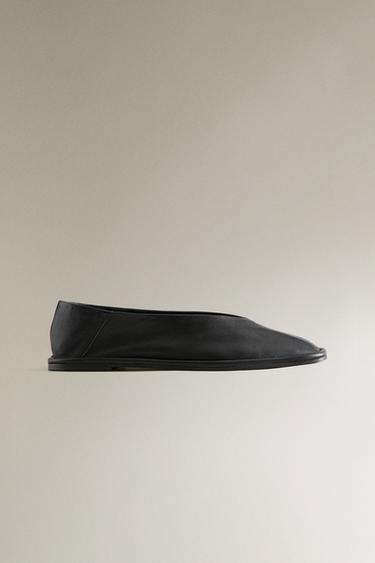 BALLERINE CUIR - Noir de Zara - Image 2