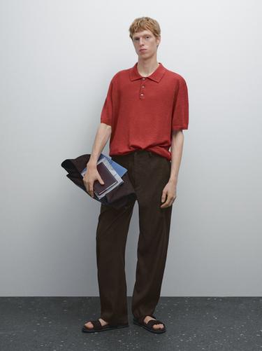 Polo punto 100% lino - Coral de Zara