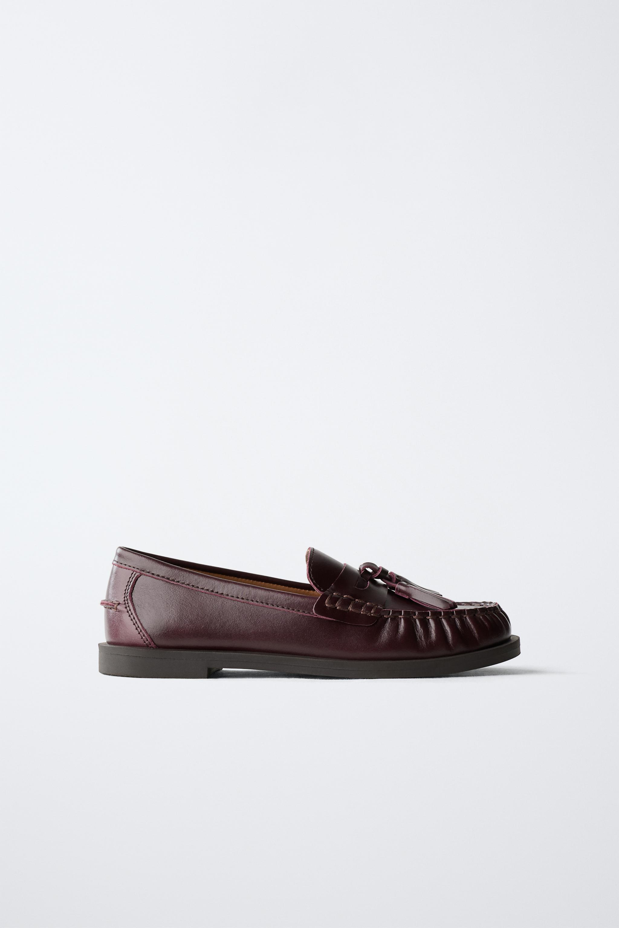 Leather Tassel Loafers Limited Edition - Burgundy Red