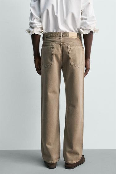 STRAIGHT-LEG JEANS - Brown / Taupe by Zara - Image 2