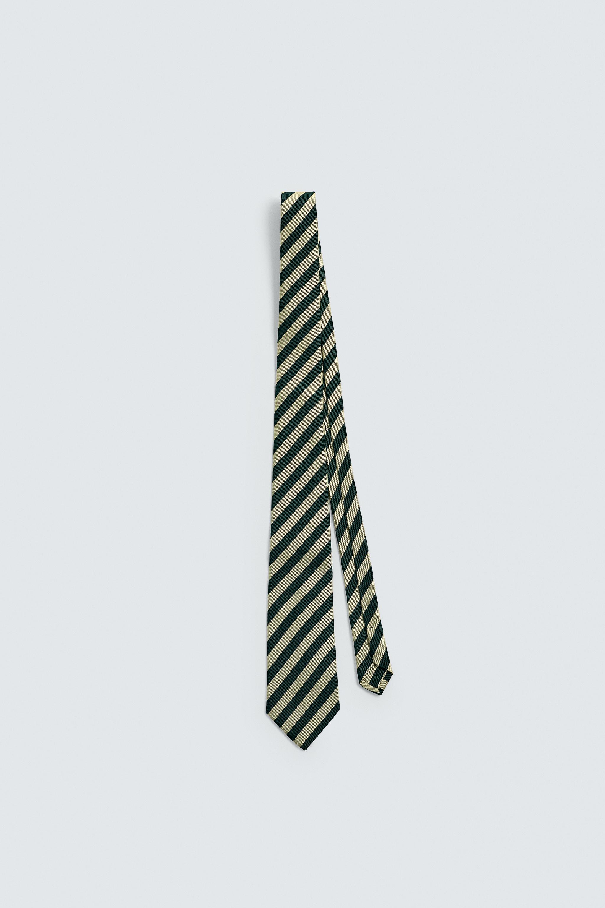 100% SILK STRIPED TIE