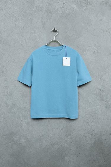 STORIESZ - PLAIN HEAVYWEIGHT T-SHIRT - Light blue by Zara