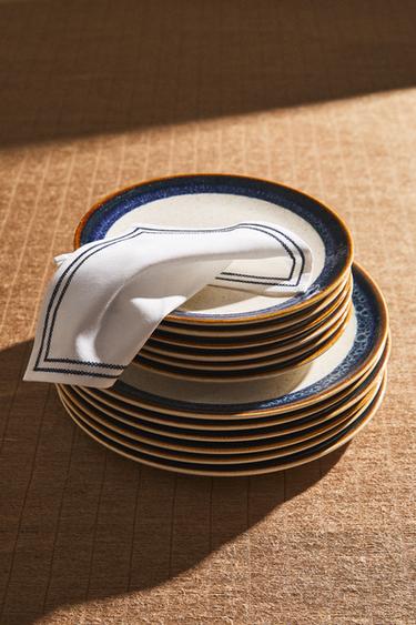 ASSIETTE PLATE GRÈS - Bleu de Zara - Image 5