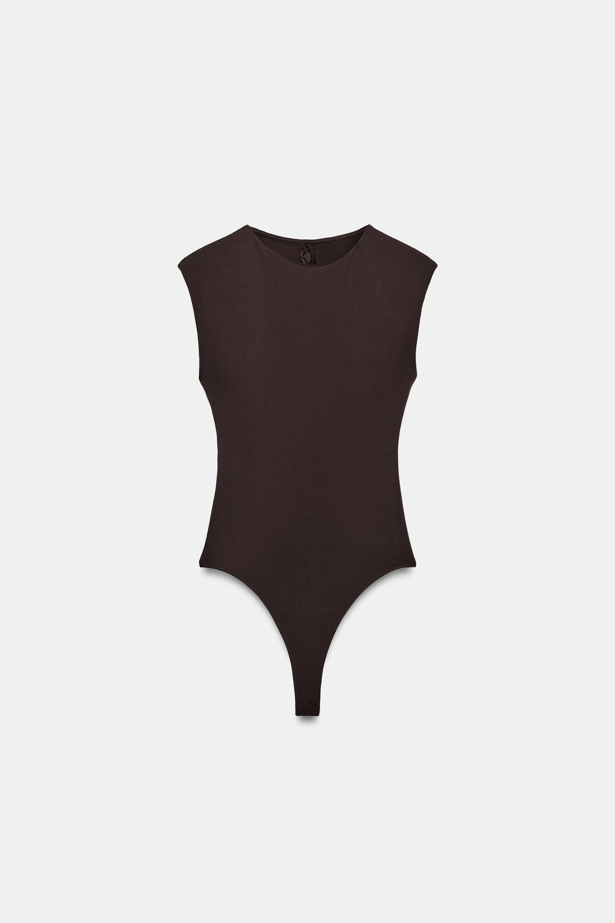 BACK-OPEN LACE BODYSUIT - Black | ZARA United States