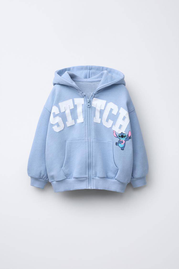 Printed Stitching Pocket Zip Sweatshirt