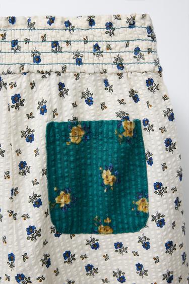 PANTALON IMPRIMÉ FLEURS - Écru de Zara - Image 3