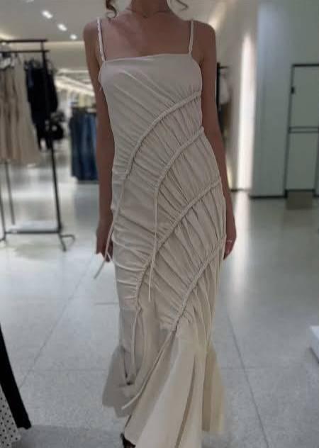 LONG DRAPED DRESS - Image 6