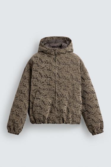 JACQUARD PUFFER JACKET - camel by Zara