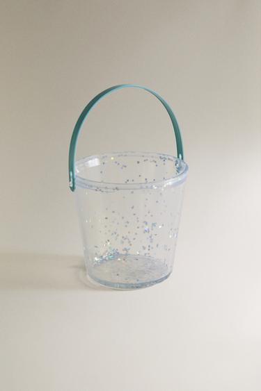 KIDS’ GLITTERY BEACH BUCKET TOY - Transparent by Zara - Image 1