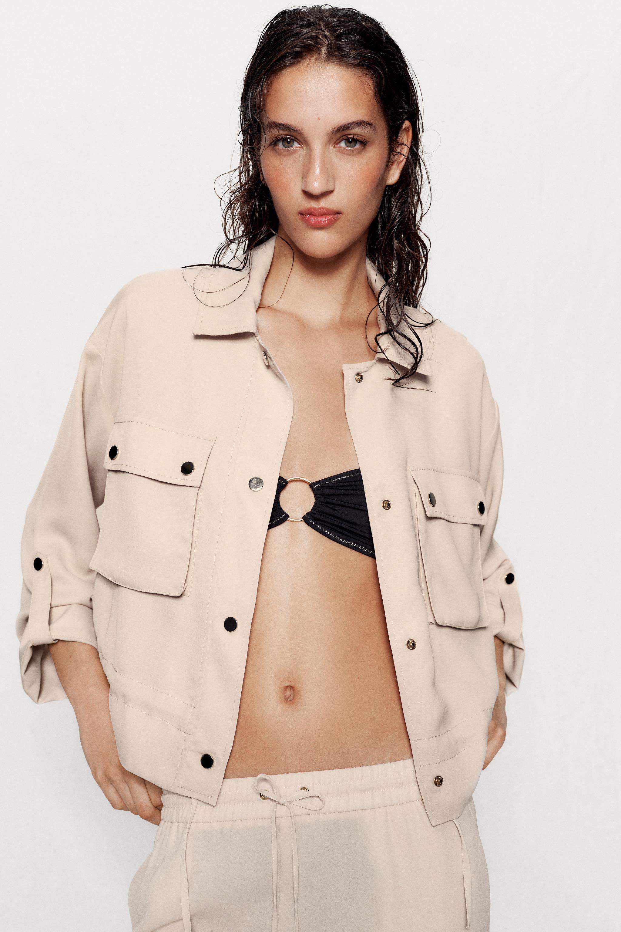 Zara APOLET DETAYLI SAFARİ CEKET görsel 2