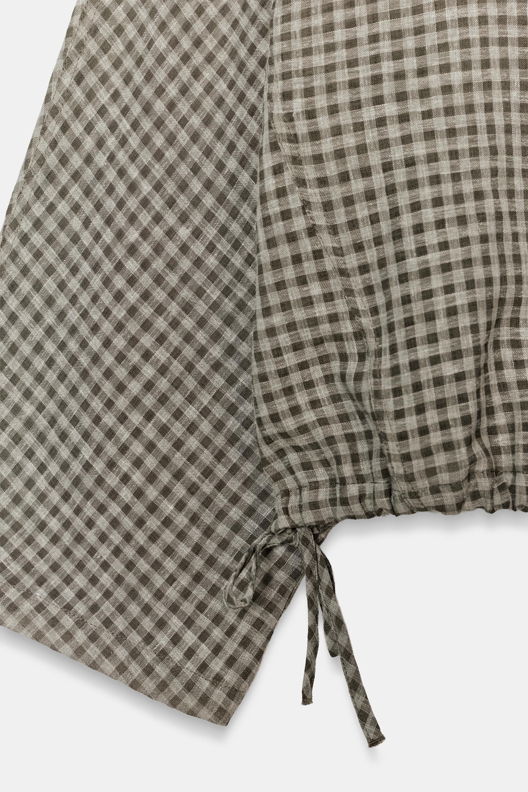 CHEMISE CAPE À CARREAUX