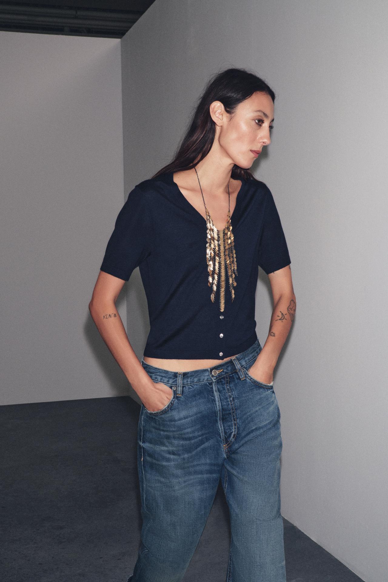 100% Extra Fine Wool Short Sleeve Cardigan