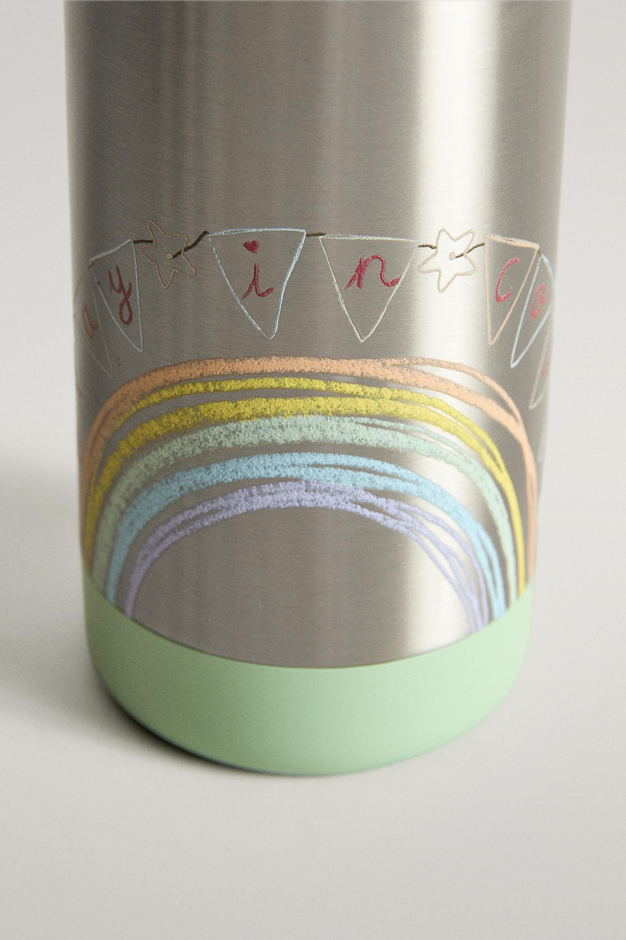 GOURDE ENFANT ACIER ARC-EN-CIEL