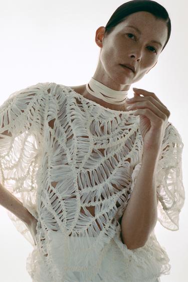 'ZW COLLECTION' TEKSTURĒTA AUDUMA TOPS - Nebalināts no Zara