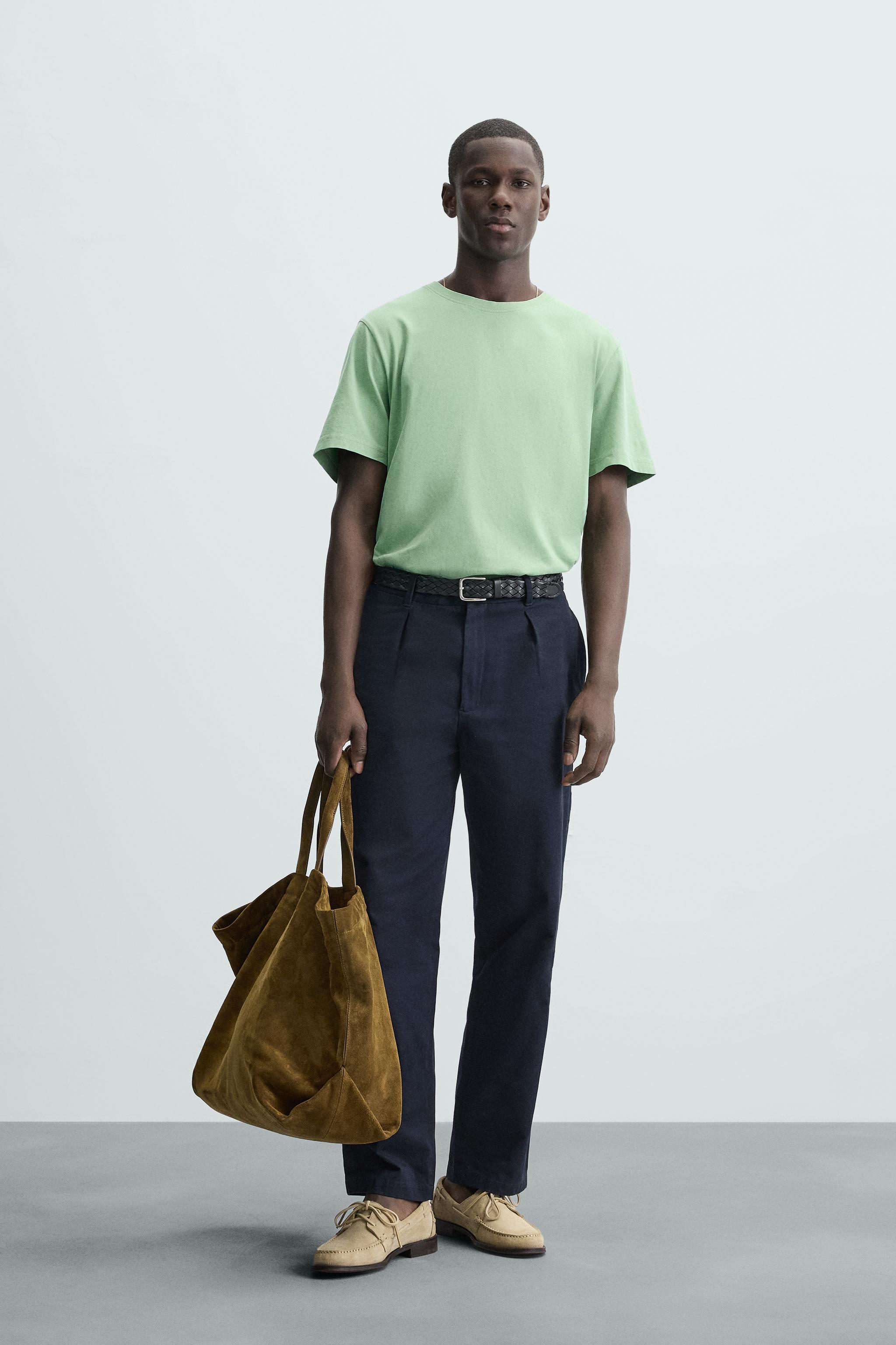 CAMISETA RELAXED FIT LAVADA - verde lavado | ZARA Chile