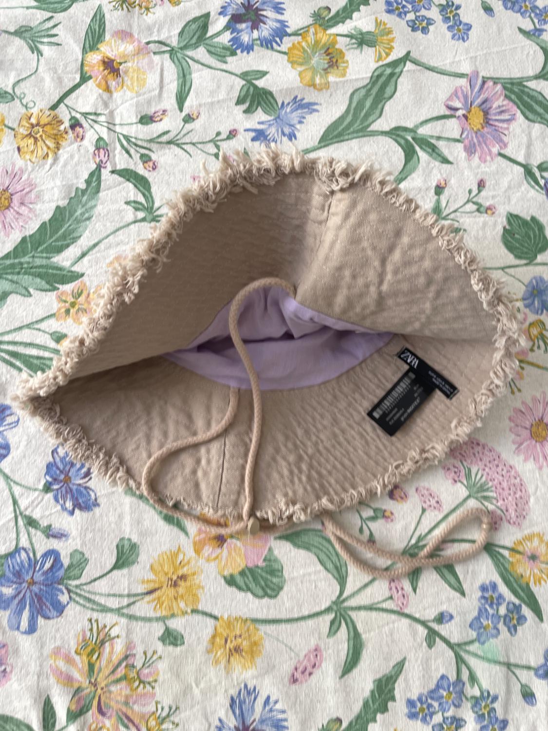CONTRAST FRINGED BUCKET HAT - Image 3