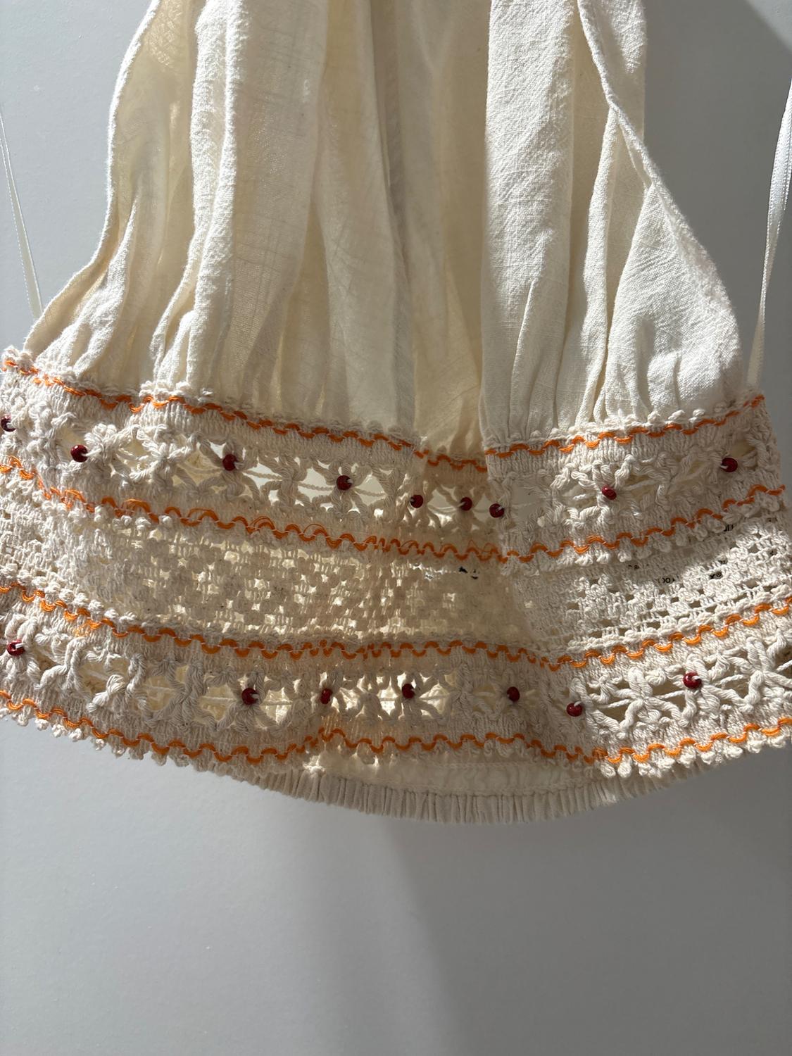 MIXED CROCHET TOP WITH BEADS - Image 3