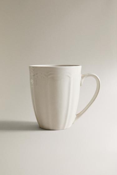 TASSE PORCELAINE RELIEF - Blanc de Zara - Image 0