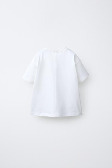 RUBBERISED APPLIQUÉ T-SHIRT - White by Zara - Image 1